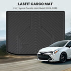 LASFIT Cargo Mat for Toyota Corolla Hatchback 2019-2026, Custom Fit All-Weather TPE Rubber Trunk Mat for Toyota Corolla Accessories, Waterproof, Easy to Clean, Black