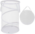BATTOO Collapsible Laundry Basket Foldable Mesh Pop Up Hamper with Handles for Laundry Room, Bathroom, Kids Room, College Dor