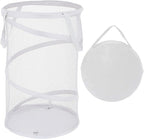 BATTOO Collapsible Laundry Basket Foldable Mesh Pop Up Hamper with Handles for Laundry Room, Bathroom, Kids Room, College Dor
