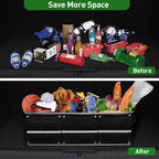 Car Trunk Organizer,115L Heavy Duty Collapsible Trunk Storage, with Insulated Leakproof Cooler Bag Vehicle Cargo Organizer with