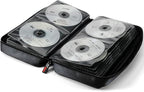 CCidea 96 Capacity CD/DVD Case Holder Portable Wallet Disc Storage Binder for Car, Home, Travel (96-Black) Specials