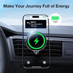 Coolpow for Magsafe Car Mount Charger【100% Stable】15W Magsafe Car Charger Magnetic Phone Holders for Your Car Accessories for Women Men Car Phone Holder Wireless Car Charger for iPhone 17 16 15 14 13