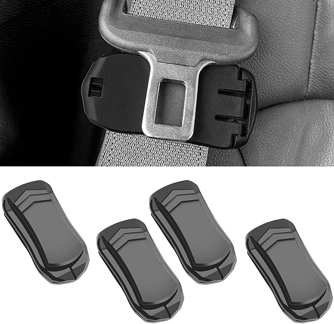 Car Seatbelt Adjuster, Seat Belt Clips for Universal Auto, Shoulder Neck Protector Strap Positioner for Car, 4 Pcs