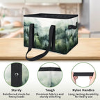 Reusable Grocery Bags Heavy Duty Shopping Bags Foldable Large Tote Bags with Long Handles & Hard Bottom