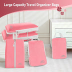 5 Set Packing Cubes For Travel Essentials, Luggage Packing Organization Cubes Suitcase Organizer Bags Set For Luggage Travel 
