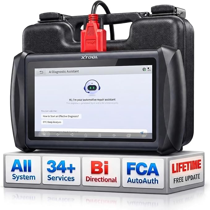 XTOOL IP616 V2.0 Bidirectional Scan Tool with Lifetime Free Updates, AI-Assisted Full System OBD2 Scanner Diagnostic Tool with