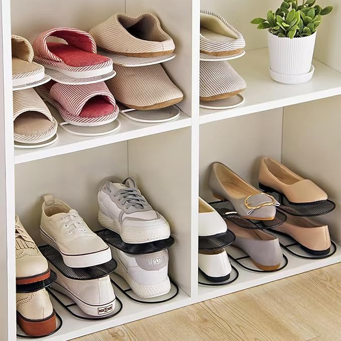 CiBiZi Shoe Slots Organizer 10Pack Metal Shoe Stackers for a Pair of Shoes Display Shelf Shoe Holder Shoe Storage Closet Orga