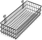 Kaforise Hanging Basket for Wire Wall Grid Panel, Multi-Function Wall Storage and Display Basket, Flower Pots Shelf Balcony P