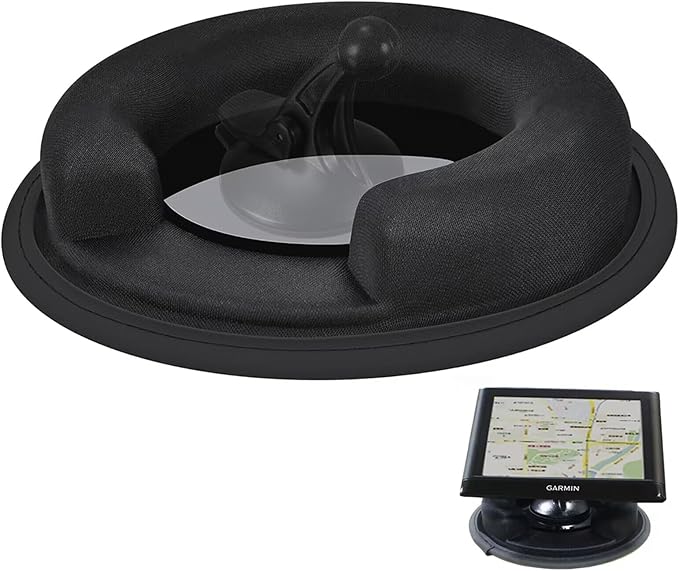 Portable Weighted Dash Mount Holder for Tomtom Garmin GPS Devices, Black Bean Bag Anti-Slip Dashboard Mount for Car