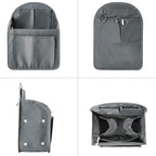 Surblue Backpack Organizer Insert Liner Hanging Travel Rucksack Purse and Handbag Insert Pocket, High-capacity Divider Foldab