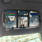 Beautiful Butterfly Car Sun Visor Organizer Pouch Case Bag Auto Interior Accessories for SUV Card Cash Pouch with Multi-Pocket for License Pen Key