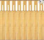 Bamboo Drawer Dividers,17-22" Adjustable Kitchen Drawer Organizer for Clothes,8 Pack Expandable Drawer Organization Separator