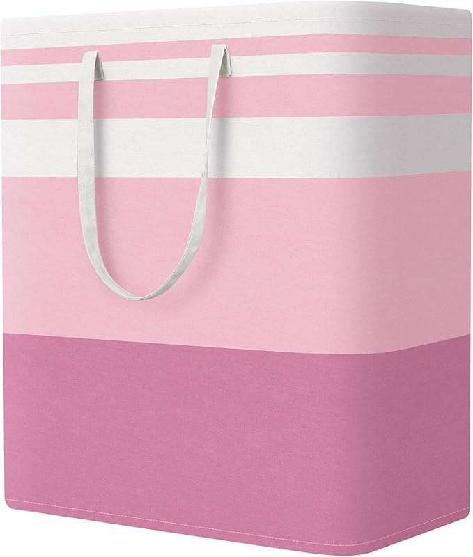 StorageRight Large Collapsible Laundry Basket Hamper with Easy Carry Handles，Freestanding Clothes Hampers for Laundry, Bedroo