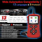 OBD2 Scanner Car Code Reader Support Voltage Test Plug and Play Fixd Car CAN Diagnostic Scan Tool Read and Clear Engine Error