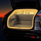HOLDCY Car LED Strip Lights - Trunk Cargo Ambient Lighting, Warm Yellow 3500K, 118.11 inches Flexible Cuttable LED Light Strip, Easy Install, Waterproof, Universal Fit for Car Trunks, SUVs, and Vans