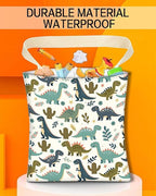 Car Trash Can, Durable Hanging Car Trash Garbage Bag, Cute Automotive Garbage Cans Organizer, Cute Green Dinosaur