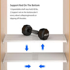 Adjustable Closet Shelves Divider, Expandable Metal Hanging Shelves Closet Separator for Closet Cabinet Wardrobe Cupboard Bed