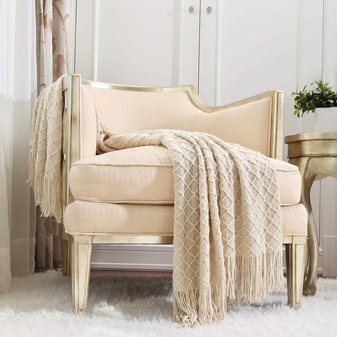 CREVENT Home Decor Rustic Couch Sofa Chair Bed Throw Blanket, Soft Warm Cozy Light Weight for Travelling in Spring Summer (50