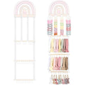 POVETIRE Headband Holder Bow Holder for Girls Hair Bows,Rainbow Hair Accessories Organizer Storage Wall Hanging Display for N