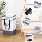 FairyHaus Laundry Basket 78L, 2Pack Laundry Hamper with Easy Carry Handles, Collapsible Laundry Baskets Hampers for Bathroom 