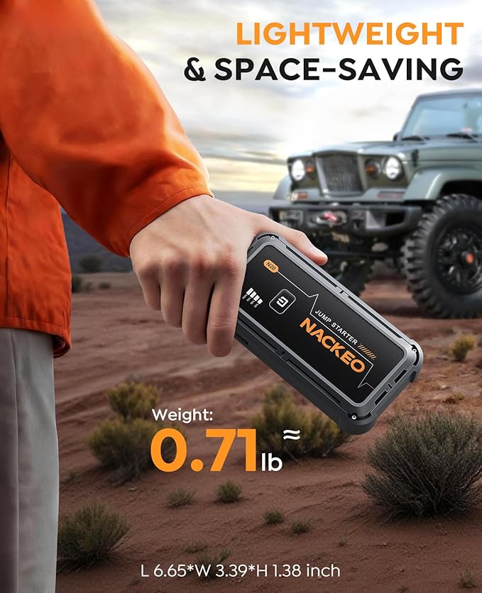 Car Jump Starter 7000A Car Battery Jump Starter Portable Pack for Up to All Gas and 10.0L Diesel Engine 12V Jump Box, Jump