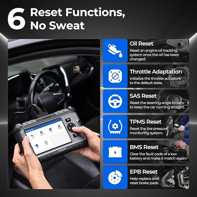 TOPDON AD500 OBD2 Scanner Car Code Reader Scan Tool, Engine ABS SRS Transmission Diagnostics Tool,