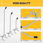 ELEAD 66-Piece 2/4/6 Inch Pegboard Hooks, Heavy Duty Peg Board Organizer Accessories, Peg Board Tool Hangers Fit for 1/4" and