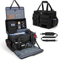 Patrol Bag Law Enforcement Police Gear Bag, Car Front Seat Organizer Tactical Officer Duty Bags, Police Car Accessories for Passenger Seat, Multiple Compartment Molle Webbing Removable Shoulder Strap