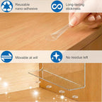 SortNStore Shelf Dividers for Closet Organization: 12" Tall x 12" Deep, Taller Adhesive Separators Features Acrylic Material 