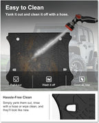 KIWI MASTER Cargo Mat for 2007-2018 Jeep Wrangler JK, OEM Replacement 82213184, Custom Fit All Weather Rear Cargo Liner, Heavy Duty TPE Tray Trunk Mat, Black