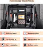 TACORBO Center Console Full Organizer Tray Compatible with Refreshed 2022-2023 2024 2025 Silverado/Sierra 1500,2024 2025 Chevy Silverado/GMC Sierra 2500HD 3500HD,Front Bucket Seats Only