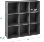 Best Choice Products 9-Cube Storage Organizer, 11in Shelf Opening, Bookcase, Display Shelf, Customizable w/ 3 Removable Back 