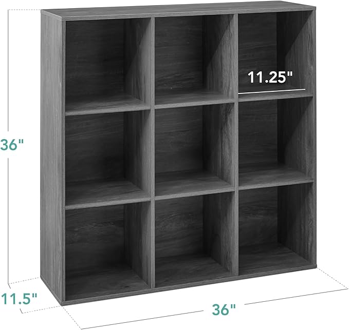 Best Choice Products 9-Cube Storage Organizer, 11in Shelf Opening, Bookcase, Display Shelf, Customizable w/ 3 Removable Back 