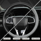 West Llama Customized Auto Car Steering Wheel Cover for Honda Accord Civic CR-V HR-V Pilot Fit Passport Odyssey 14.5-15inch(B