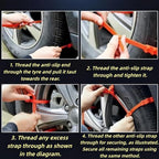 Car Snow Chains Compatible with MG ZS GS HS EZ, Snow Tires Chains, Easy Install Anti-Slip Tire Traction for Snow and Ice, Pas