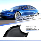 Jaronx Compatible with Tesla Model 3 Mirror Lower Cover 2017-2025,Left Drive Side Rearview Mirror Base Bottom Cover Trim Replacement for Tesla Model 3 Accessories(Left)