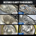 Headlight Cleaner, Headlight Restoration Kit, Automotive Headlamp Restoration Fluid Kit, Q4 Headlight Restoration, for All Ve