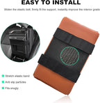 Car Center Console Armrest Pillow, Memory Foam Auto Armrest Box Cover with Cup Holder & Phone Holder, Waterproof Leather Arm Rest Protector Cushion, Interior Car Accessories (Brown)