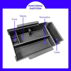 2024 2025 2026 Crosstrek Center Console Organizer Tray for 2024 2025 2026 Subaru Crosstrek Hybrid 2024 Impreza Center Armrest Storage Box for Crosstrek 2024 Accessories Storage Box Double Layer