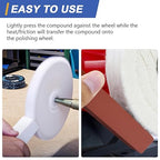 SCOTTCHEN Buffing Polishing Cutting Compounds 1 lbs. Polishing Rouge Bars for Buffing polishing Wheel- White Medium - 1 Pack