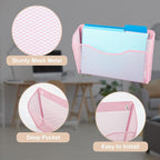 EASEPRES 3 Single Pocket Mesh Hanging File Organizer, Vertical Wall Mounted Magazine File Holder, Mount Basket Mail Paper Doc