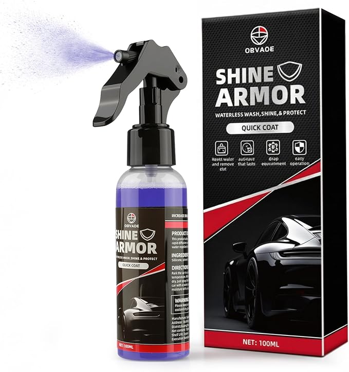 Hydrophobic Glass Coating Spray for Car, Quick-Dry Water-Activated Windshield Rain Repellent, Long-Lasting Protection for Aut