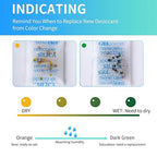 Silica Gel Packets with Color Indicating, 2 Gram [500 Packs] Desiccant Packs for Moisture Control, Moisture Absorbers, Food G