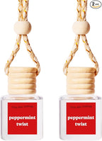 COOLGIRLCANDLES Peppermint Twist Car Air Freshener for Essential Oils, Long Lasting Scents Aromatherapy Automobile Diffuser