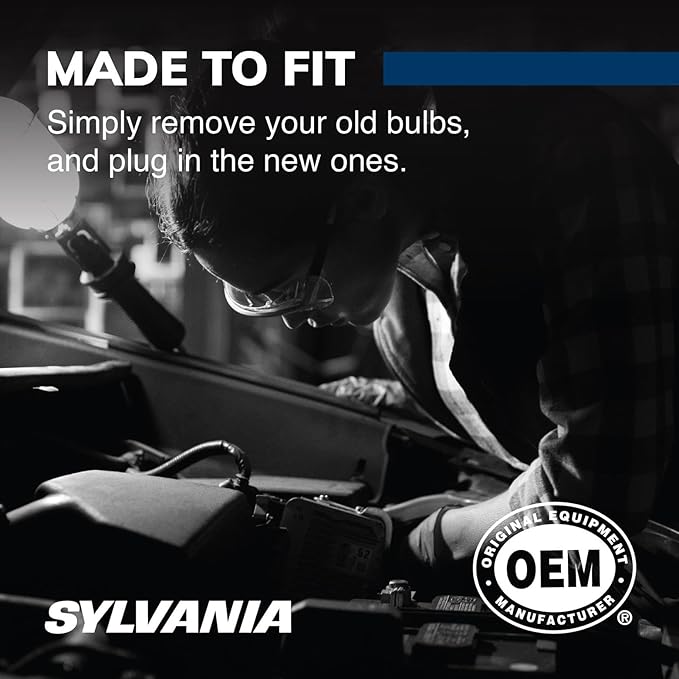 SYLVANIA - 9005XS SilverStar - High Performance Halogen Headlight Bulb, High Beam, Low Beam and Fog Replacement Bulb, Brighte