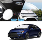 TINGLU Sun Shade for Toyota Corolla 2020-2025 2026(Not for Corolla Cross) Accessories Windshield Sun Shade Window Shade UV Rays Protection Sun Visor Cover with Steering Wheel Sunshade Storage Bag