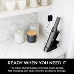 Shark WV201 WANDVAC Handheld Vacuum, Lightweight at 1.4 Pounds with Powerful Suction, Charging Dock, Single Touch Empty and D