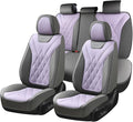 Coverado Car Seat Covers Full Set, Seat Covers for Cars, Waterproof Leather Automotive Seat Cover, Universal Car Interior Pro