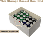 Storage Baskets, 15.7-Inch Woven Fabric Bins, Storage Cubes with Reinforced Handles, Organizer Bins for Closet Shelves, Folda