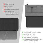 Car Visor Extender Sun Bblocker，Upgraded UV400 Car Sun Visor Extension with PC Lens and Side Sunshade,Filter UV，Safe Ddriving.Universal for SUV, Family Automotive, Gray